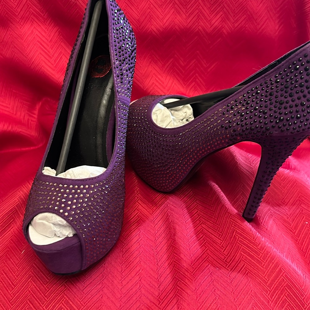 Purple 5.5” Inch Platform Stilettos Size 7.5